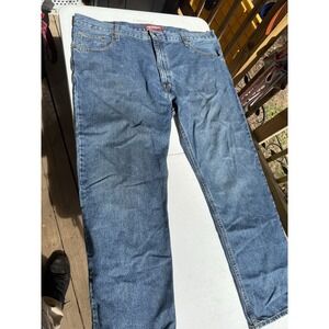 Arizona Jeans Blue, Relaxed Straight, Denim Men's Size 42x30